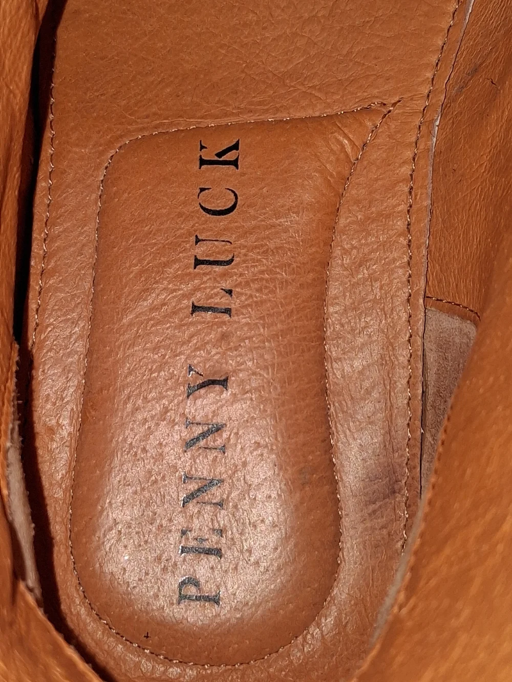 Penny Luck Gambler Taupe Leather Boots with Contrast Laces